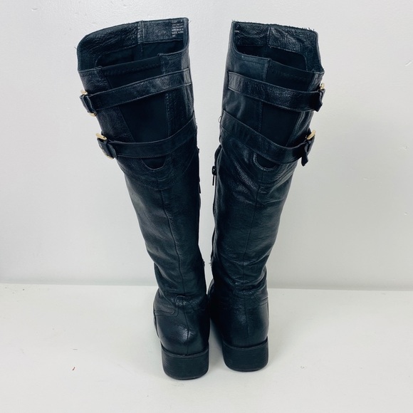 Steve Madden Black Leather Riding Boots - Picture 3 of 8
